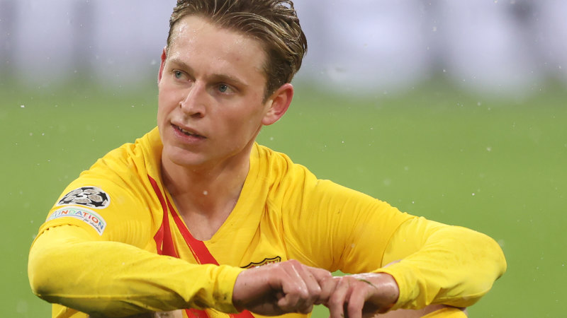 Las lágrimas tristes y desamparadas de Frenkie de Jong